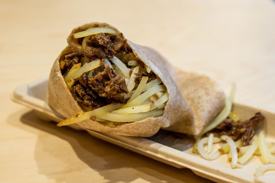 Beef and Cucumber Bing ($7.81)<br/>